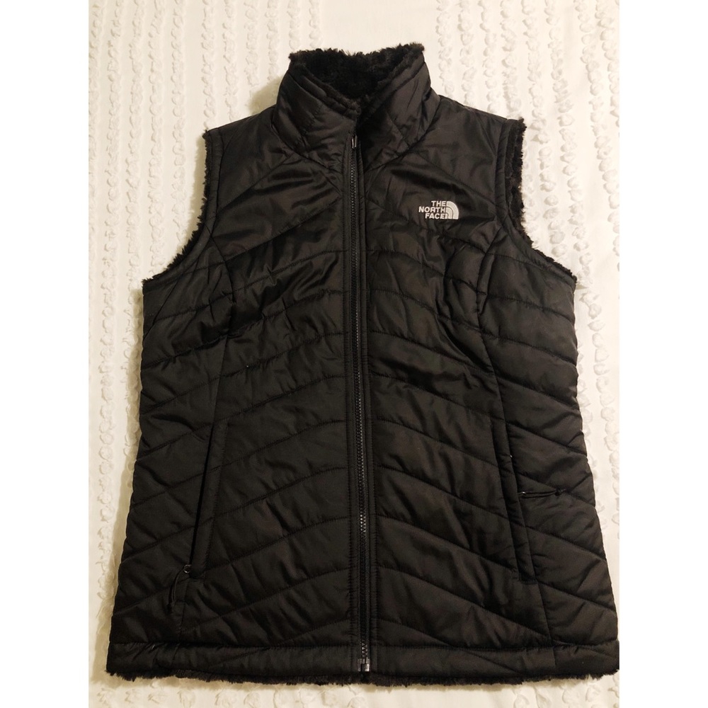 North Face Black Reversible Vest